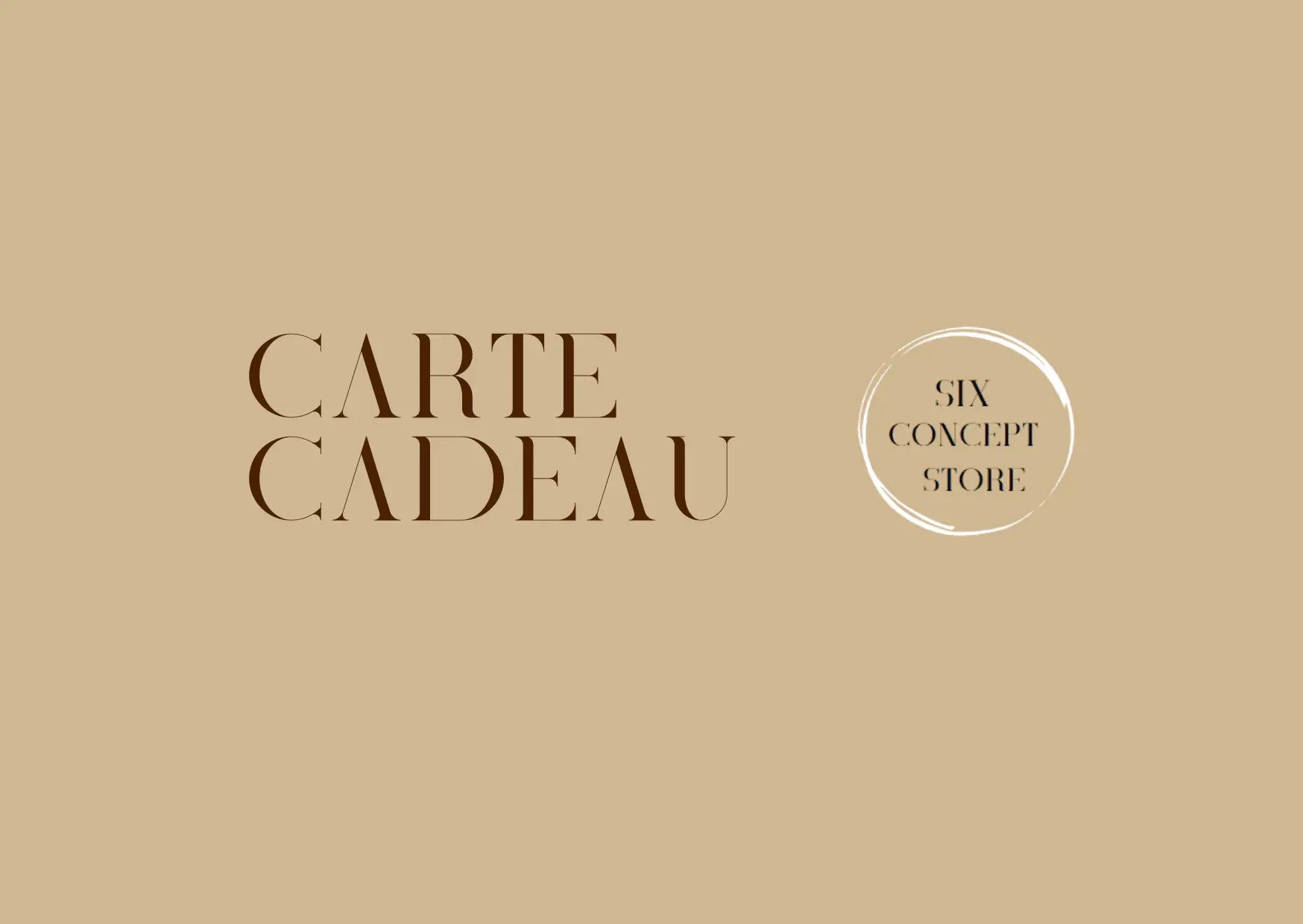 Carte cadeau Six Concept Store