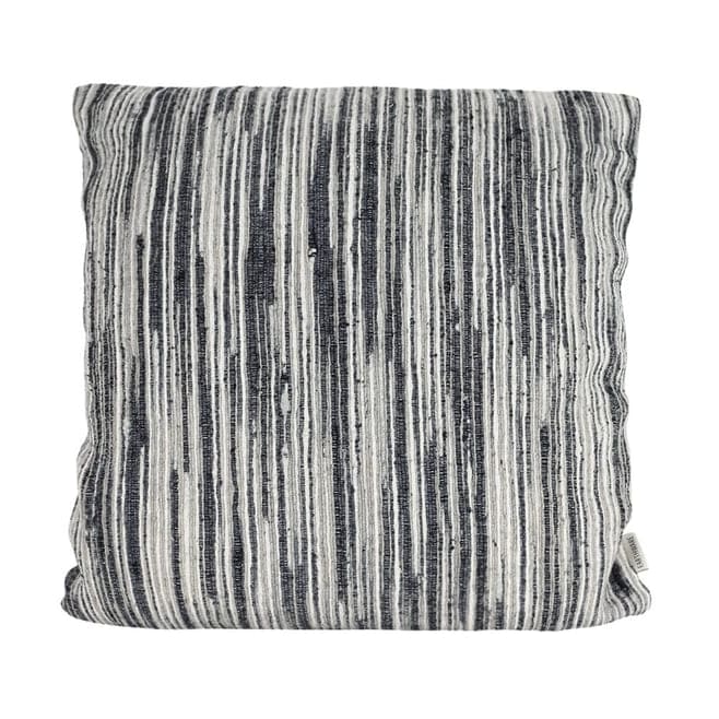 coussin bleu blanc relief coton