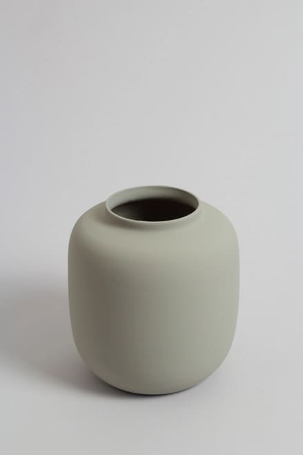 petit vase déco gris céramique