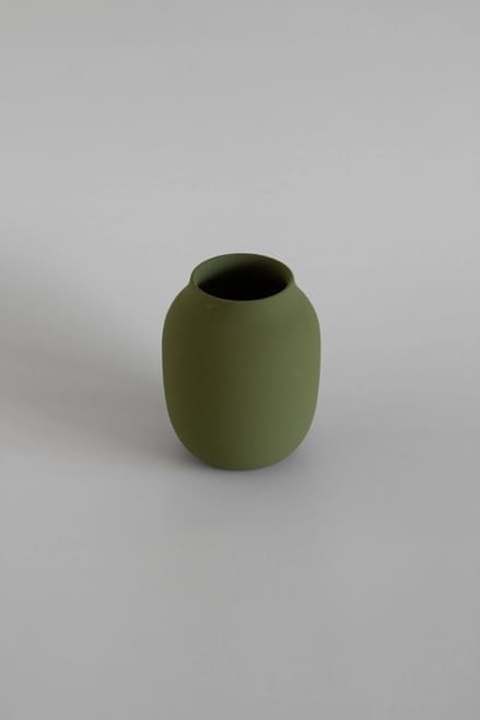 vase céramique artisanale vert